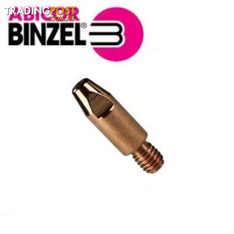 1.0mm Steel M6 8mm 28mm Binzel contact tip Pk:10 P140.0242