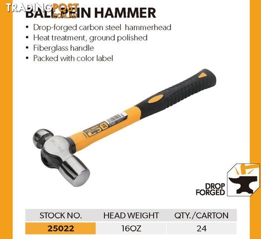 Ball Pein Hammer 160Z Tolsen 25022