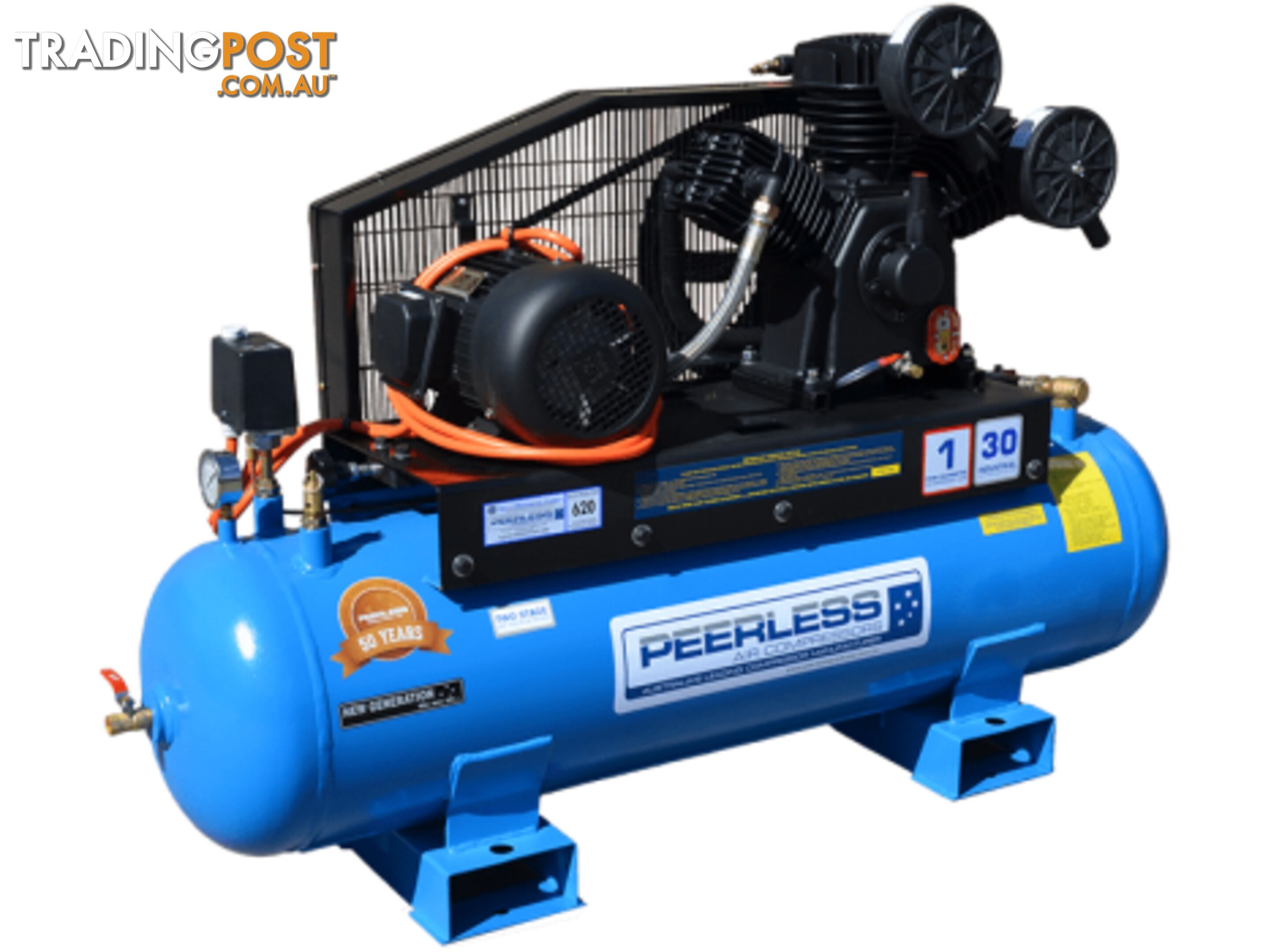 Industrial 3 Phase PHP30 Air Compressor 620 LPM 5.5HP Electric Motor 00070