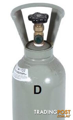 Carbon Dioxide D Size Gas Bottle including Gas GasCo2D