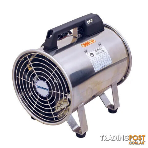 Traemaster 200mm Heavy Duty Portable Ventilator, Stainless Steel Housing & Grills ITM JPV200SS