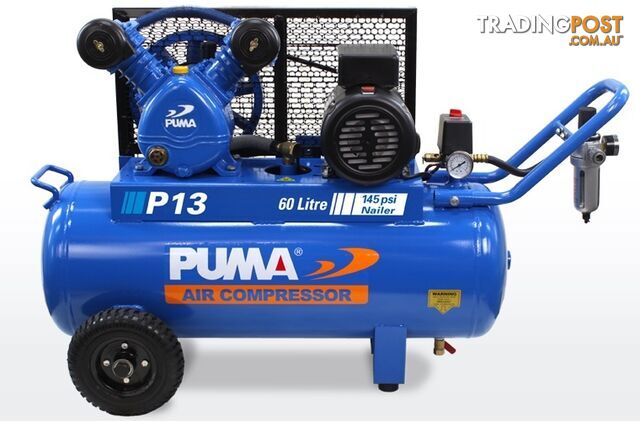 Air Compressor Dependable Performance 60 Litre Puma PU P15 240V