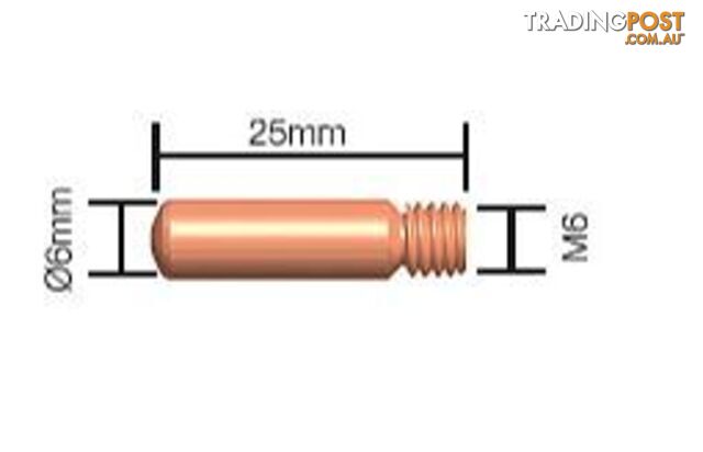 Contact Tip 0.6mm Tweco Style 1 Standard Duty 11-23 Pkt : 10