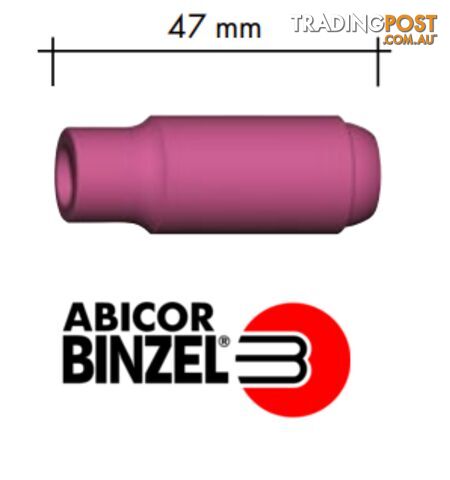 Collet Body Alumina Nozzle Size 7 Suits 17/18/26 Torch 10N47 Binzel P701.0110 Pkt : 2