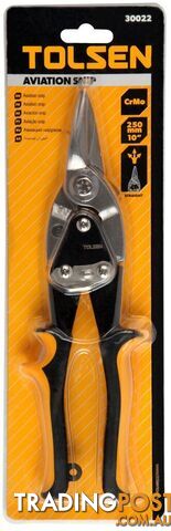 Aviation Snips Straight Industrial 250mm Tolsen 30022