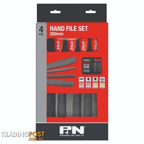File Set 3Pce 200mm(8") Flat & Rnd Bstd, Hlf Rnd 2nd Cut Sutton 300SE0083