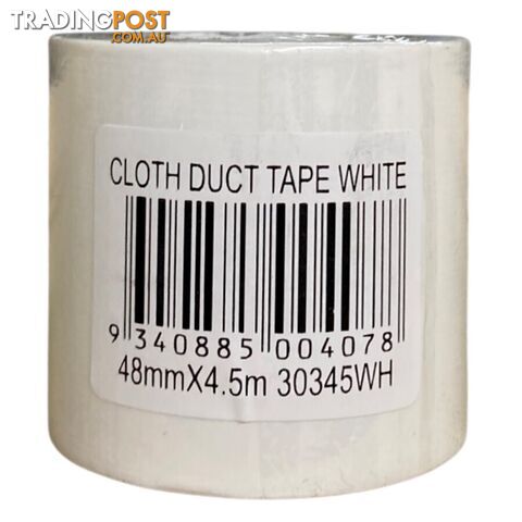 Cloth Tape White 48mm x 4.5 Metres 30345WH
