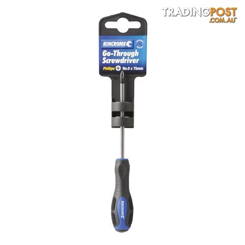 KINCROME GO THROUGH SCREWDRIVER PHILLIPS NO.0 X 75MM 32108
