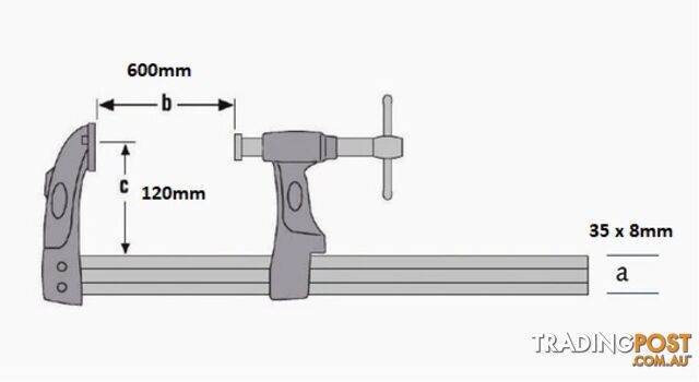 Welding Clamp FX Xtreme 600mm x 120mm Excision 321600120 - photo 5 of 5