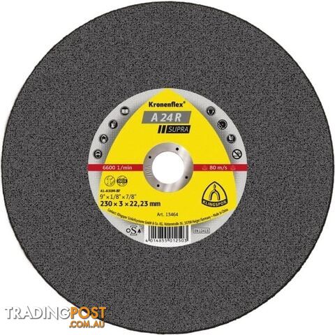 Cutting-off Wheels for Steel 125 x 2.5 x 22.23mm A 24 R Supra Kronenflex 328772
