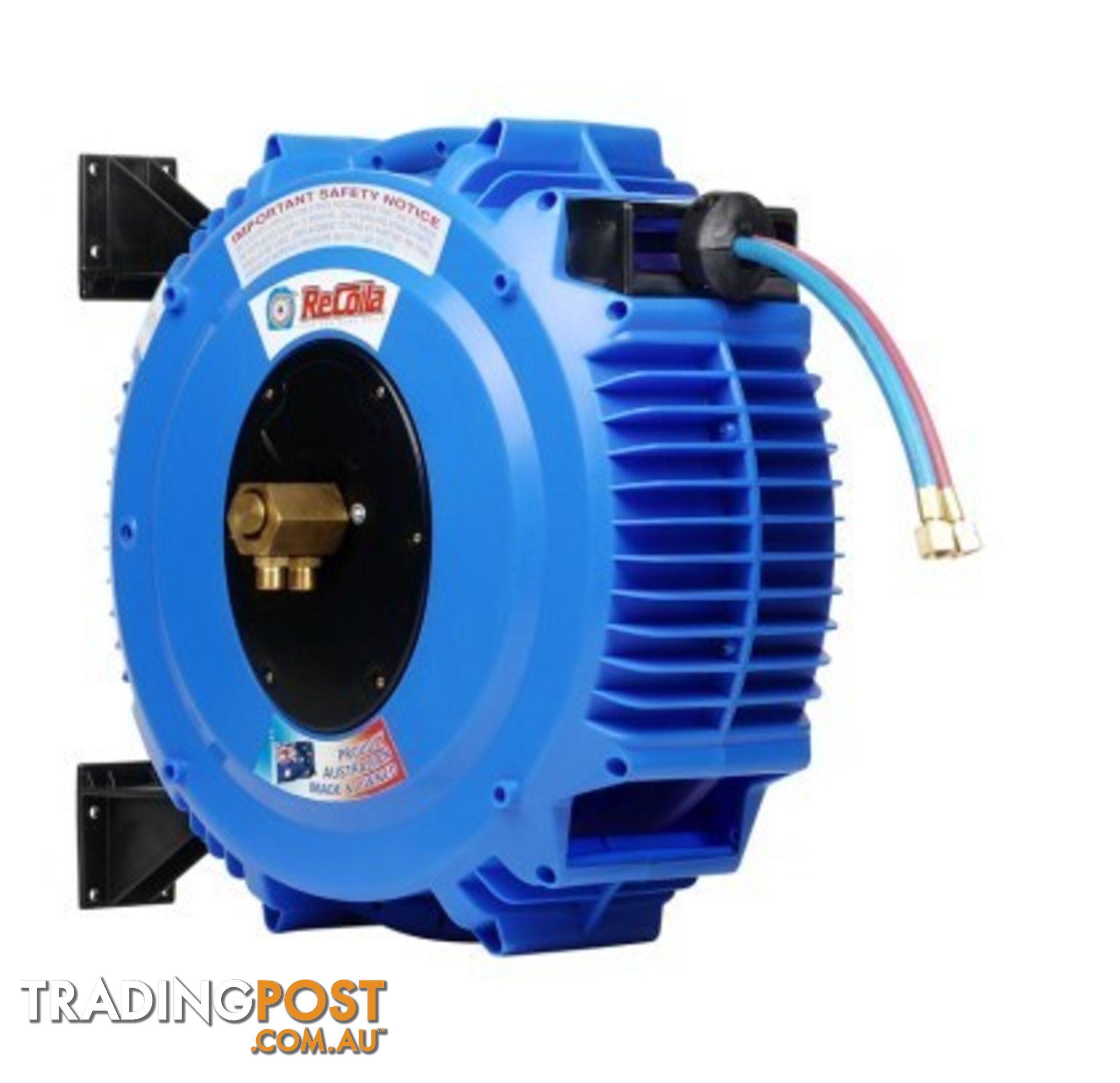 Oxygen and Acetylene Twin Hose Reel 8m Recoila OA68