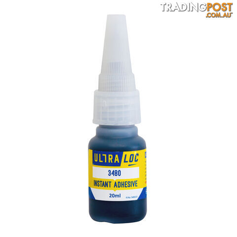 Black Rubber-Toughened Instant Adhesive 348020 20g Pack of 12
