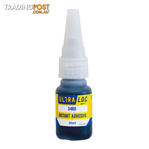 Black Rubber-Toughened Instant Adhesive 20g Molytec 348020 Each