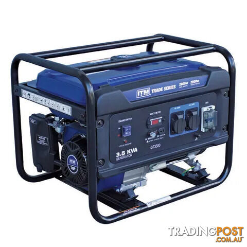 3.5kva Generator Petrol 2800 Watt Peak Recoil Start ITM TM510-2800