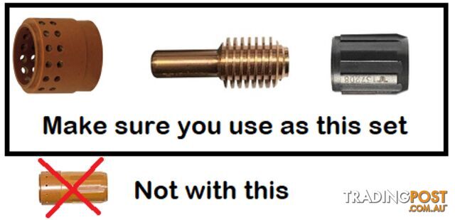 Plasma Hand Torch Consumables Kit 45A Suitable For 45XP T-DMXKIT45