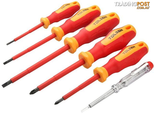 6pcs Vde Screwdriver Set 120cm Tolsen 38013