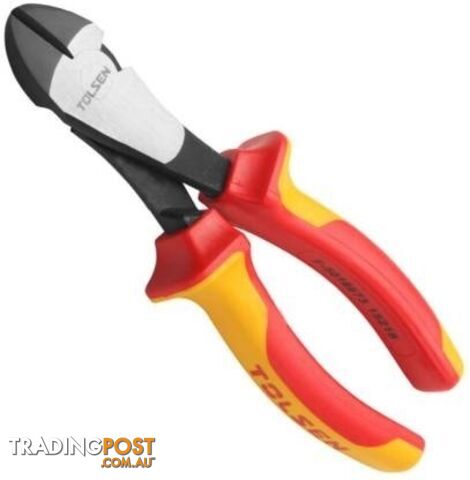 Insulated Diagonal Cutting Pliers Industrial 180mm Tolsen 38127