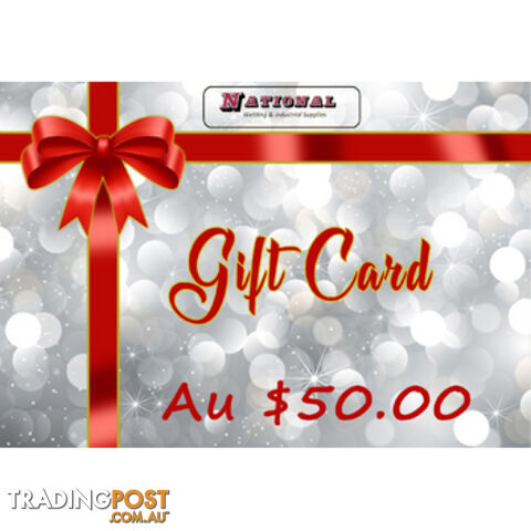 Gift Vouchers Value $ 50.00 - Spend in Store or Online