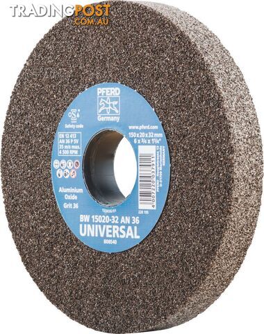 150mm Bench Grinding Wheel Aluminium Oxide BW 15020-32 AN 60 Universal PFERD...