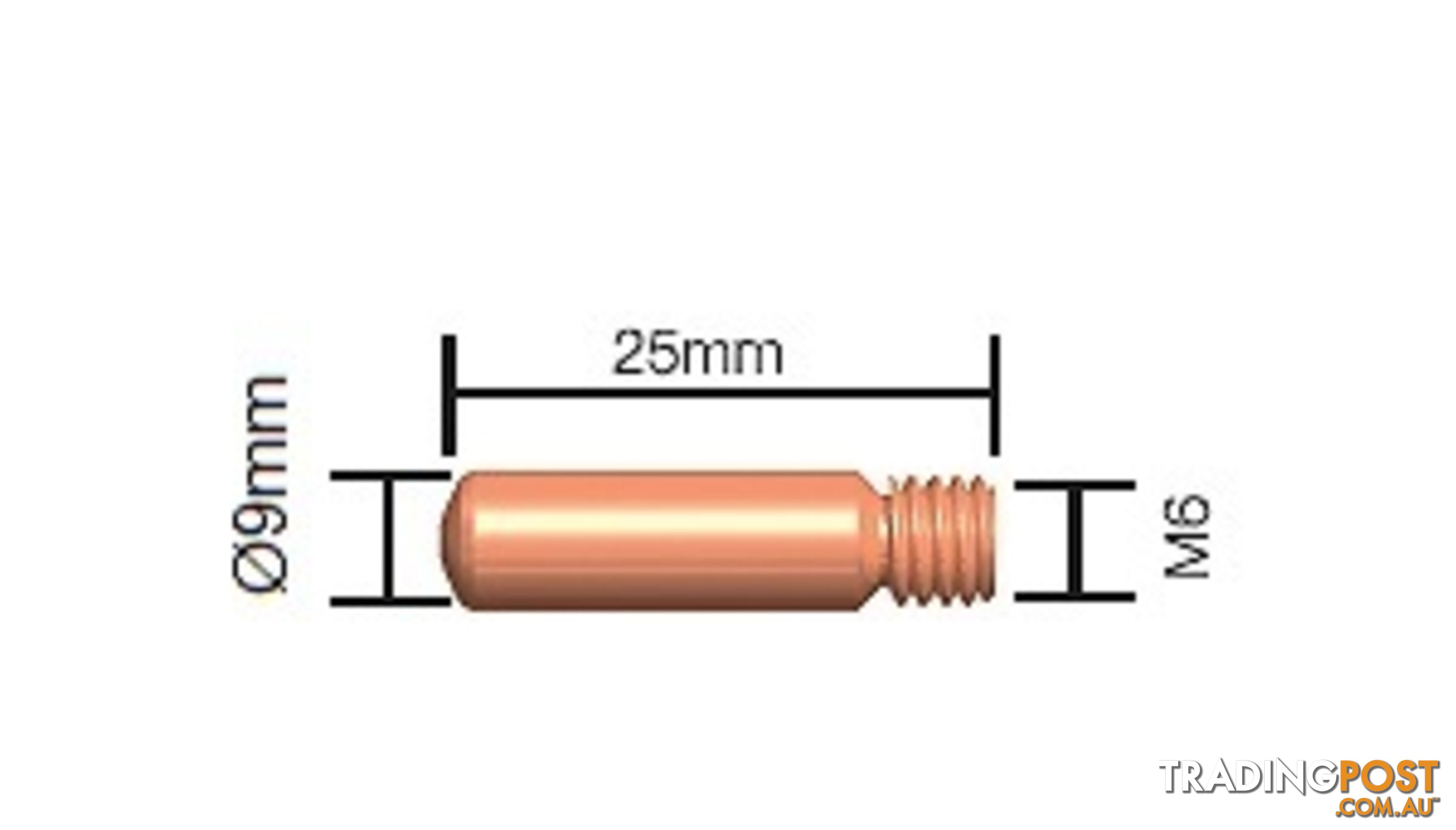 0.9mm Contact Tip Standard Duty (Tweco Style 1) 11-35 Pkt : 10