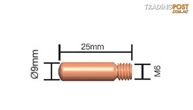 0.9mm Contact Tip Standard Duty (Tweco Style 1) 11-35 Pkt : 10
