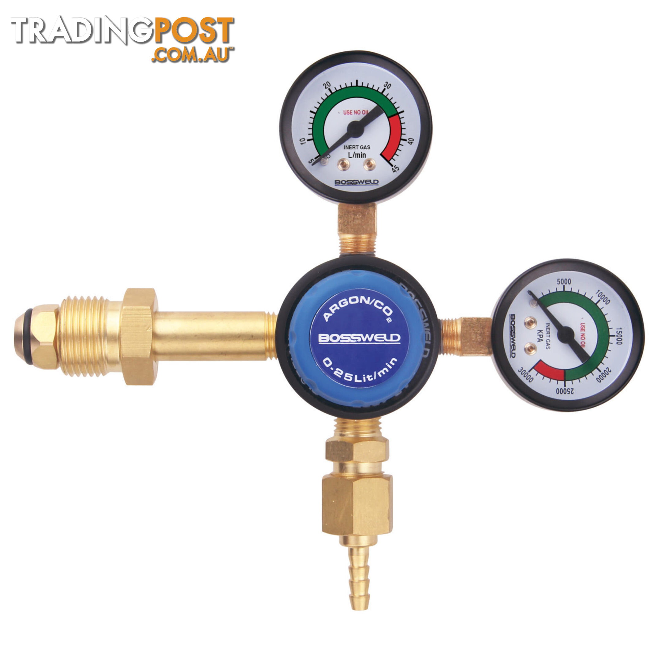 Argon Dual Stage Twin Gauge Regulator Side Entry 400209T