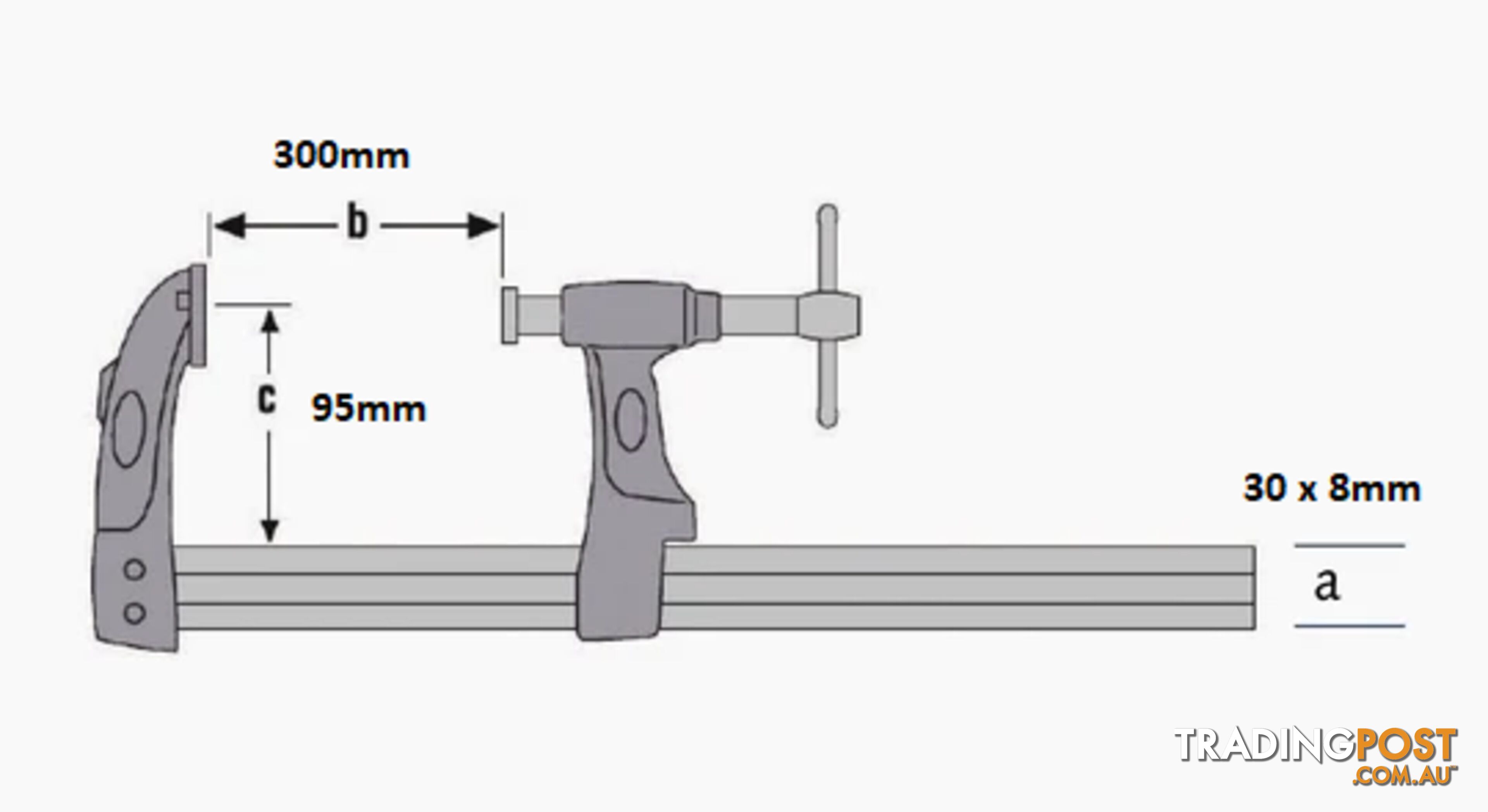 Welding Clamp FX Xtreme 300mm x 95mm Excision 321300095