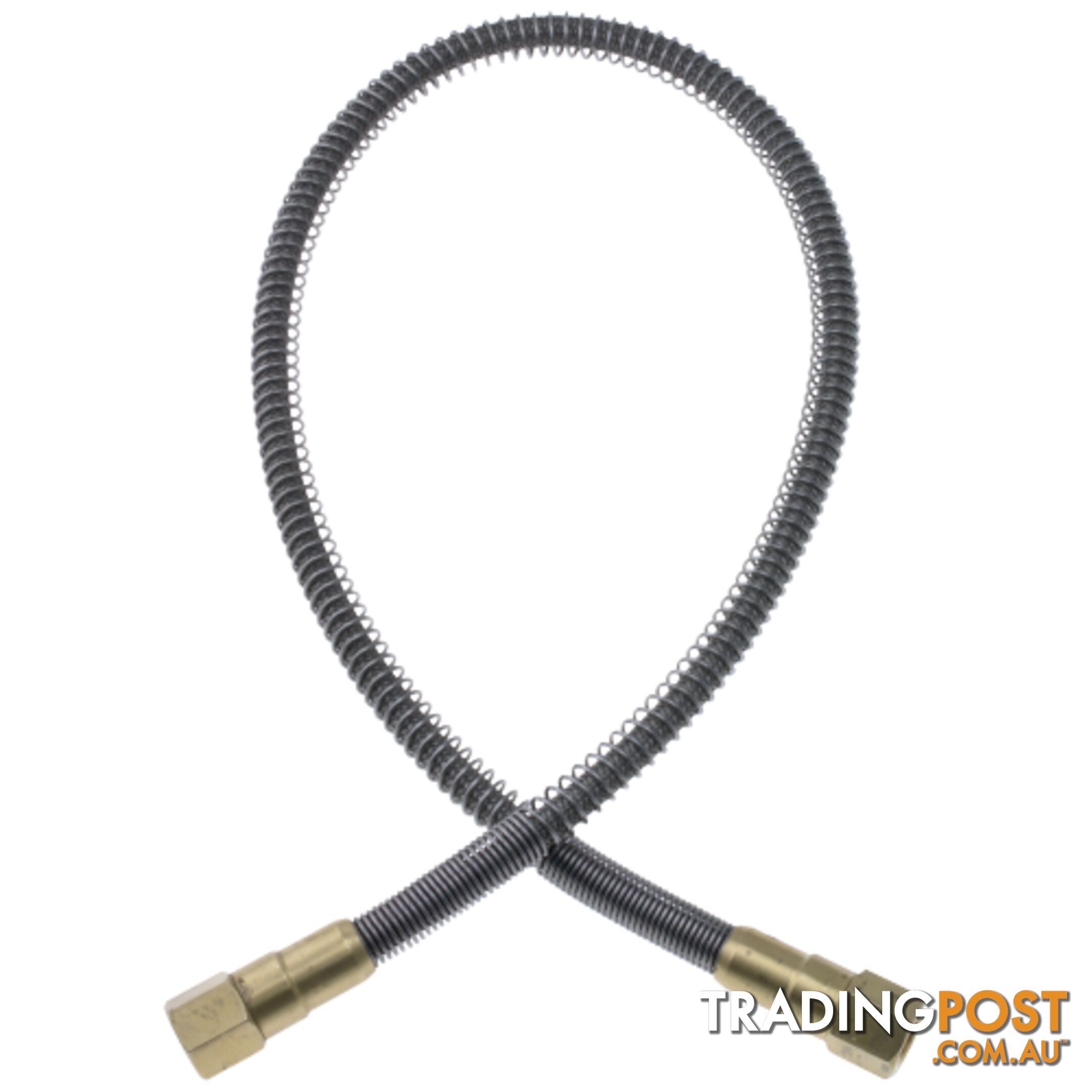 Flexible Lead Stainless Steel PTFE Lined 900mm Helium Type 10, 1/4" NPT