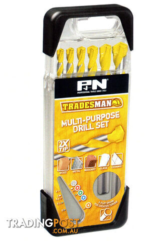 Drill Bit Set Multi Purpose 6 Piece P&N 165105906