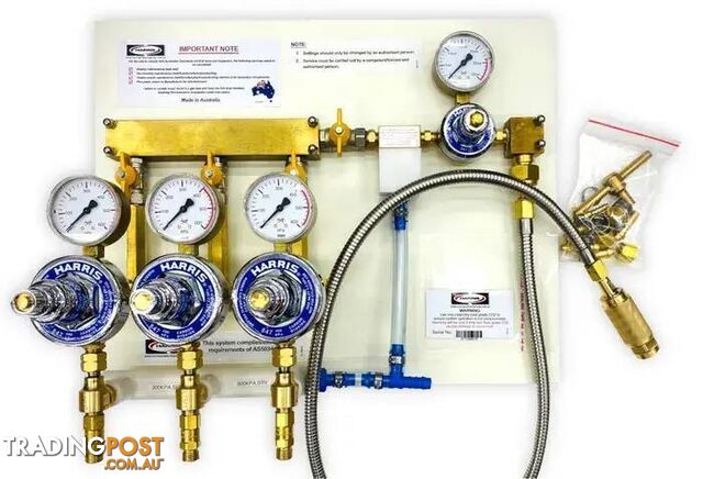 3 Way CO2 Gas Board 300kpa SRV'S Harris 3WGB1PHPL