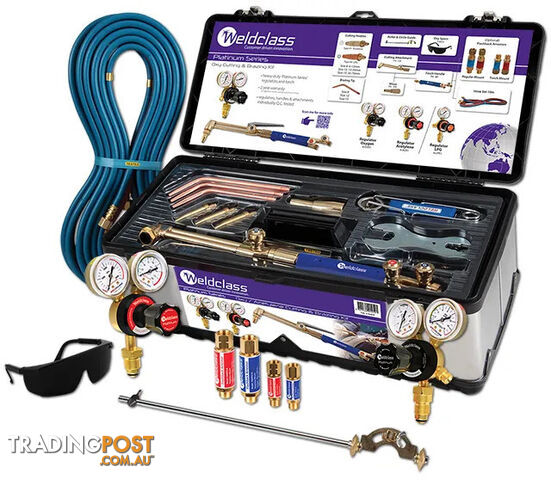 Oxy/Acetylene Kit with Flashback Arrestors Platinum Weldclass 4-OXACK