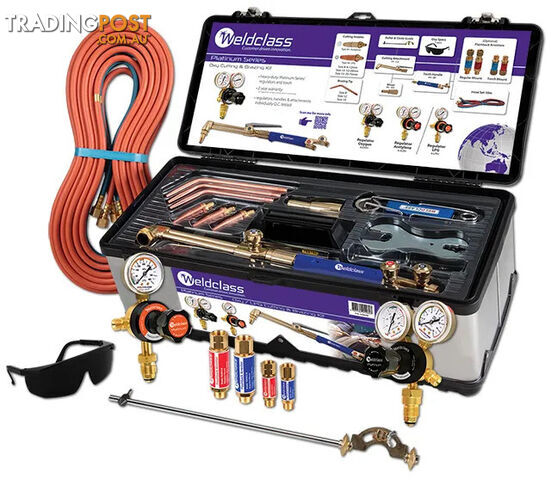 Oxy/LPG Kit with Flashback Arrestors Platinum Weldclass 4-OXLPK