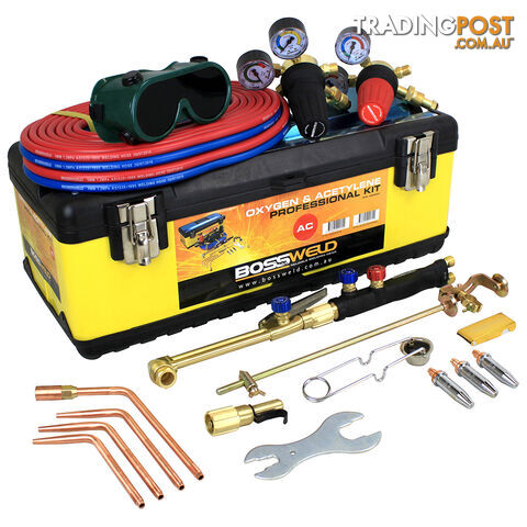 Bossweld Oxy/Acetylene Kit - Toolbox (Without Flashback Arrestors)
