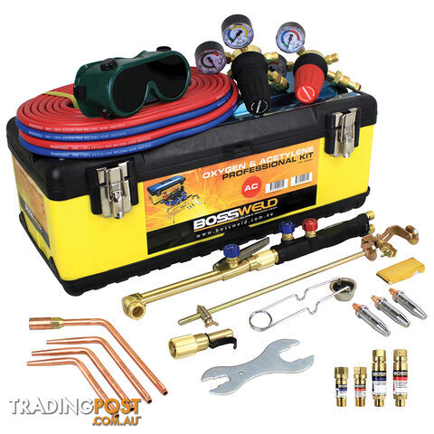 Bossweld Oxy/Acet Kit With Flashback Arrestors