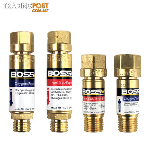 Bossweld Oxy/Acet Kit With Flashback Arrestors - photo 3 of 3
