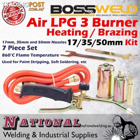 Air/LPG Heating & Brazing Kit Bossweld P/N:400121 - photo 2 of 4