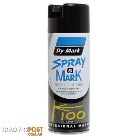 Black Spray & Mark Marking Out Paint 350g 40013501
