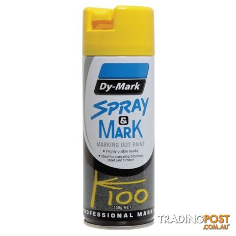 Yellow Spray & Mark Marking Out Paint 350g 40013505