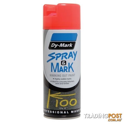 Red Spray & Mark Fluro Marking Out Paint 350g 40013522