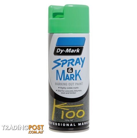 Green Spray & Mark Fluro Marking Out Paint 350g 40013524