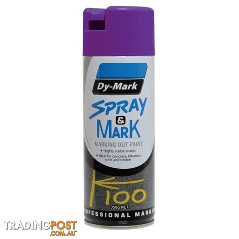 Violet Spray & Mark Fluro Marking Out Paint 350g 40013528