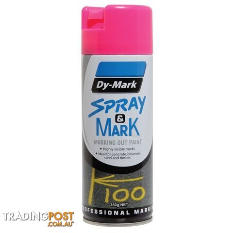 Pink Spray & Mark Fluro Marking Out Paint 350g 40013529
