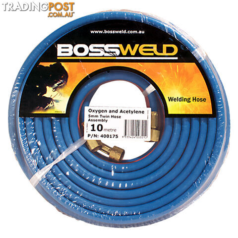Oxygen/Acetylene Twin Hose Assembly 10 Metres Bossweld 400175
