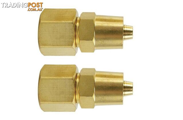 400190 Bossweld LP112 Hose Connector Right Hand Oxygen (Pkt 2) - photo 2 of 3