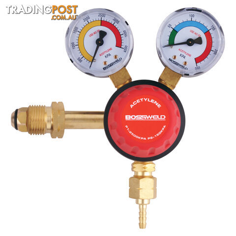Acetylene Regulator 150kPa Outlet Pressure (Side Entry) Bossweld 400206 - photo 3 of 3