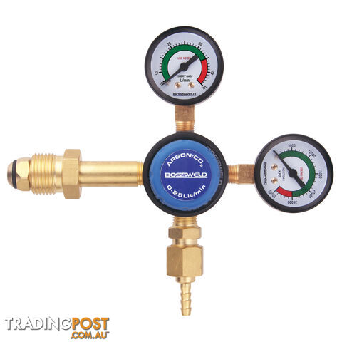 Argon Dual Stage Twin Gauge Regulator Side Entry 400209T