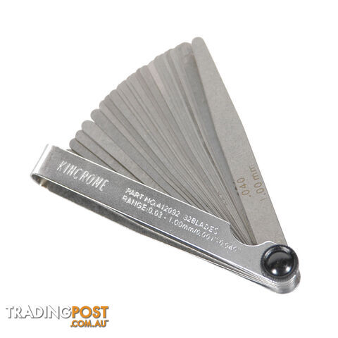 Feeler Gauge 32 Blade 105mm (4") Kincrome 412092