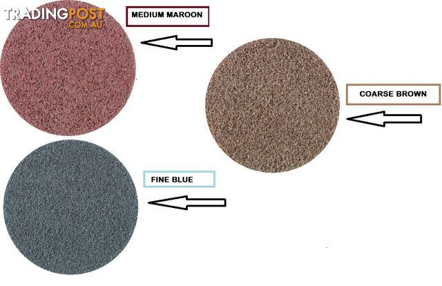 125mm Coarse Brown Velstick Surface Conditioning Disc PVKR 125-22 A 100G Pferd 42871406 - photo 3 of 4