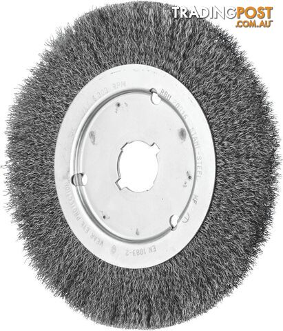 Wheel Brush With Arbor Hole Suits Bench & Straight Grinder RBU 200 mm X 16 mm...