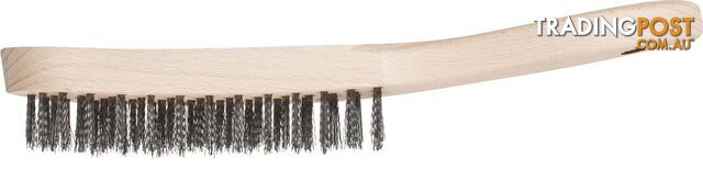 Timber Handle Hand Scratch Inox Wire Brush 4 Row Stainless Steel Pferd 43673003